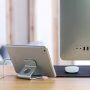 Upergo stativ de masă antiderapant din aluminiu pentru iPhone / iPad - argintiu