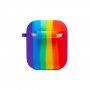 Husă din silicon pentru AirPods 1 / 2 - curcubeu