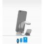 Stand elegant / stație de andocare din aluminiu pentru Apple Watch / iPhone - argintiu