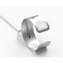 Stand elegant / stație de andocare din aluminiu pentru Apple Watch / iPhone - argintiu