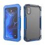 Husă rezistentă la apă si rezistentă pentru iPhone XR - albastru