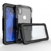 Husă rezistentă la apă si rezistentă pentru iPhone XS Max - negru