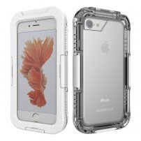 Husă rezistentă la apă si rezistentă pentru iPhone 7 / 8 / SE (2020/2022) - alb