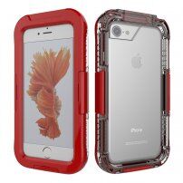 Husă rezistentă la apă si rezistentă pentru iPhone 7 / 8 / SE (2020/2022) - roșu