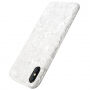 Carcasă din plastic BENKS, rezistentă la şoc, model diamante, pentru iPhone XS / iPhone X - alb