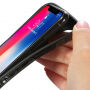 Carcasă din plastic BENKS, rezistentă la şoc, model diamante, pentru iPhone XS / iPhone X - alb