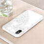Carcasă din plastic BENKS, rezistentă la şoc, model diamante, pentru iPhone XS / iPhone X - alb