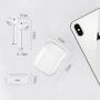 Căști wireless i8 TWS cu husă pentru reîncărcare pentru dispozitivele Apple - negru