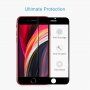 Sticlă securizată 2.5D full cover pentru iPhone SE (2020/2022) - ramă neagră