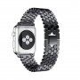 Curea din oțel inoxidabil cu textură fagure de miere pentru Apple Watch 42mm / 41mm / 40mm / 38mm - negru