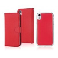 Husă flip detaşabilă, pentru iPhone XR - roşu