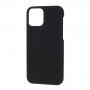 Husă cauciucată mată, pentru iPhone 12 mini - negru
