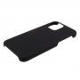 Husă cauciucată mată, pentru iPhone 12 mini - negru