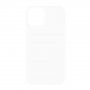 Husă cauciucată mată, pentru iPhone 12 mini - alb
