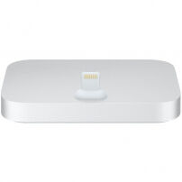 Staţie de andocare originală pentru Apple iPhone, cu conector lightning, - argintiu