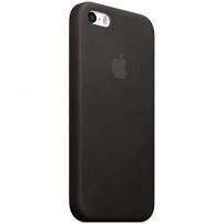 Carcasă originală din piele, pentru Apple iPhone 5S/SE (2016) - negru