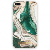 iDeal Of Sweden carcasă model marmură pentru iPhone 6 Plus / 6S Plus / 7 Plus / 8 Plus - auriu-verde