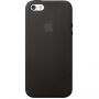 Carcasă originală din piele, pentru Apple iPhone 5S/SE (2016) - negru