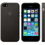 Carcasă originală din piele, pentru Apple iPhone 5S/SE (2016) - negru