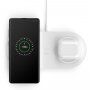 Belkin Boost Charge încarcător Dual Wireless 10W pentru iPhone / AirPods - alb