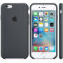 Carcasă originală din silicon, pentru Apple iPhone 6S - gri carbon