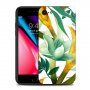 NXE carcasă de protecție cu sticlă temperată spate pentru iPhone 7 / 8 / SE (2020/2022) - plante verzi