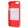Mercury Goospery carcasă mată din plastic moale pentru iPhone 5 / 5S / SE (2016) - roșu