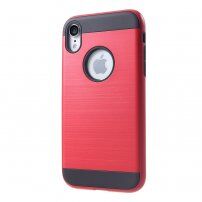 Carcasă cu textură șlefuită, pentru iPhone XR - roșu