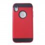 Carcasă cu textură șlefuită, pentru iPhone XR - roșu