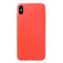 Roar carcasă mată din plastic moale pentru iPhone XS Max - portocaliu
