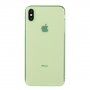 Carcasă transparentă din plastic moale pentru iPhone XS Max - verde
