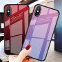 Carcasă cu partea din spate din sticlă pentru iPhone XS - roșu
