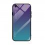Carcasă cu partea din spate din sticlă pentru iPhone 7 / 8 / SE (2020/2022) - violet-cian