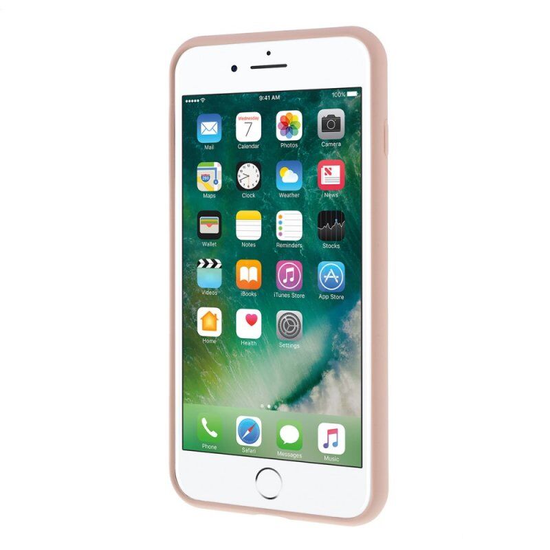 Carcasă din silicon cu inimă pentru iPhone 7 Plus / 8 Plus - roz ...