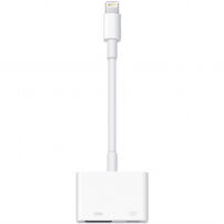Reducţie originală Apple conector lightning la HDMI, cu conector lightning, de încărcare simultană, pentru iPhone / iPad - alb