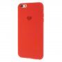 Carcasă din silicon cu inimă pentru iPhone 6 / 6S - roșu