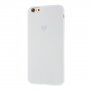 Carcasă din silicon cu inimă pentru iPhone 6 / 6S - alb
