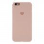 Carcasă din silicon cu inimă pentru iPhone 6 / 6S - roz