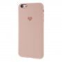 Carcasă din silicon cu inimă pentru iPhone 6 / 6S - roz