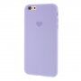 Carcasă din silicon cu inimă pentru iPhone 6 / 6S - liliac