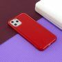 Carcasă lucioasă din plastic moale, pentru iPhone 11 - roșu