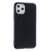 Carcasă lucioasă din plastic moale, pentru iPhone 11 - negru