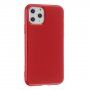 Carcasă lucioasă din plastic moale, pentru iPhone 11 Pro Max - roșu