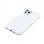 Carcasă lucioasă din plastic moale, pentru iPhone 11 Pro Max - alb