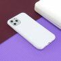 Carcasă lucioasă din plastic moale, pentru iPhone 11 Pro Max - alb