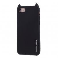 Molancano Bonny carcasă cu urechi de pisică pentru iPhone 7 / 8 / SE (2020/2022) - negru