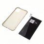 Divi carcasă transparentă cu colțuri armate + sticlă securizată pe display pentru iPhone 11 Pro - negru