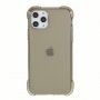 Divi carcasă transparentă cu colțuri armate + sticlă securizată pe display pentru iPhone 11 Pro - negru