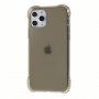 Divi carcasă transparentă cu colțuri armate + sticlă securizată pe display pentru iPhone 11 Pro - negru