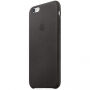 Carcasă originală din piele, pentru Apple iPhone 6S Plus - negru